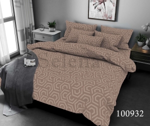 Постельное белье тм Selena Абстракция Коричневая семейный код 100932