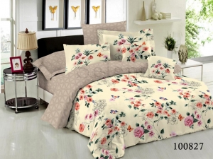 Постельное белье с простыней на резинке бязь люкс тм Selena 100827 Дыхание Лета ― Мир Текстиля