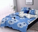 Постельное белье тм Selena "Одуванчик Blue-2" бязь люкс полуторный код 100830