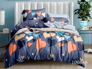 Постельное белье тм Selena Палитра Сердец-2 семейный код 100666