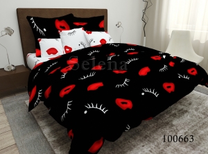 Постельное белье тм  Selena Поцелуйчики евростандарт код 100663