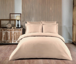 Постельное белье Satin Strip тм Zeron Vizon евростандарт артикул 18784 ― Мир Текстиля