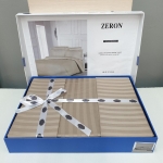  Постельное белье Satin Strip тм Zeron ACICK KAHVE полуторный артикул 17890