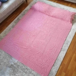 Простирадло жакардове Туреччина 160х220 Nergiz Pembe артикул 18737
