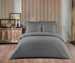 Постельное белье Satin Strip тм Zeron Gry евростандарт артикул 18781