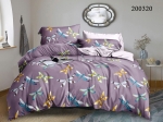 Комплект постільної білизни тм Selena ранфорс люкс полуторний Стрекоза артикул 200320