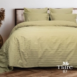 Постельное белье Вилюта сатин страйп 87 оливка евростандарт