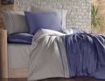 Комплект постельного белья First Choice Indigo & Bej евростандарт артикул 4206