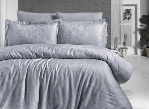 First Choice Lamone Gri VIР жаккард полуторный артикул 4555 ― Мир Текстиля
