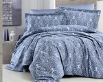 Комплект постельного белья First Choice Delmor Indigo евростандарт артикул 4163