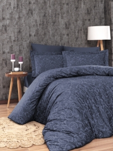 Комплект постельного белья First Choice Sweta Denim евростандарт артикул 4144 ― Мир Текстиля