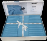Постельное белье Satin Deluxe тм Aran Clasy Turkuaz полуторный артикул 12874