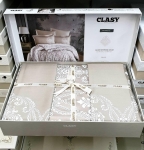 Постельное белье Satin Deluxe тм Aran Clasy Toledo V1 полуторный артикул 16018