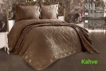 Покрывало жаккардовое 240*260 с наволочками 50Х70 (TM ZERON) SONIL VENUS KAHVE артикул 13717