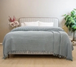 Покривало-простирадло Pike Вафельное тм Zeron Gri 245х270 артикул 19816